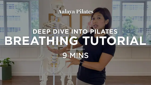 Breathing Tutorial - Pilates Beginner 9 mins - Learn diaphragmatic breathing