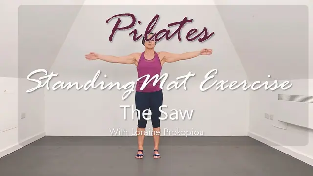 Pilates The Saw in Standing | Spinal Mobility & Cross‑Body Coordination