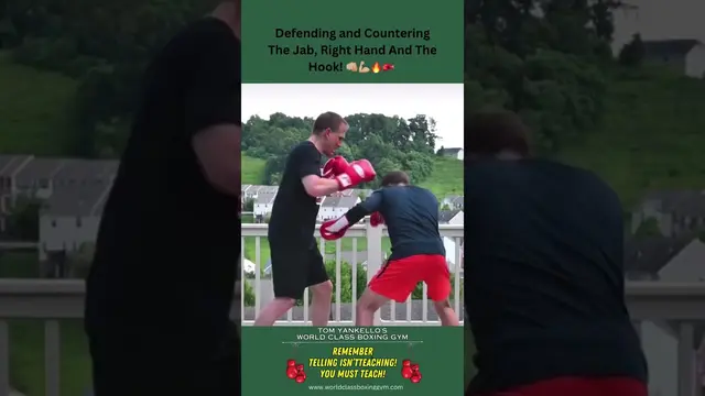 Partner Drills! Defending and Countering The Jab, Right Hand And The Hook! #boxing #howto #defense