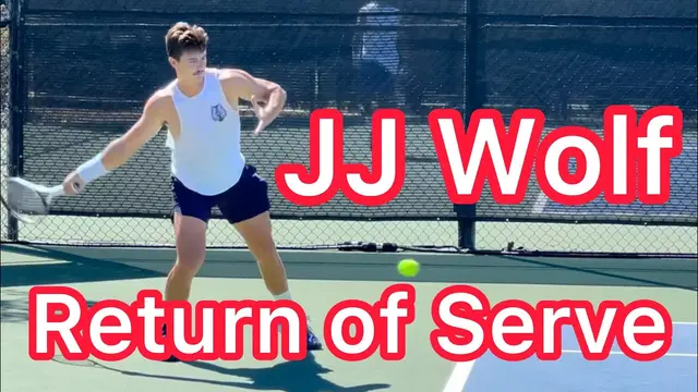 Learn From JJ Wolf’s Return of Serve (Tennis Footwork & Technique)