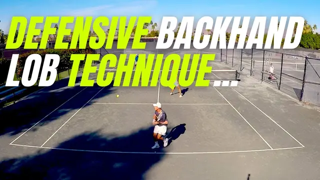 7 Around 7: TECHNIQUE ( and mindset ) - the DEFENSIVE backhand lob