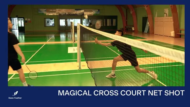How to play a MAGICAL CROSS NET SHOT | Badminton tutorial