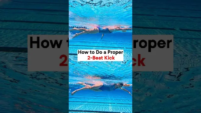 Two-beat kick = one kick per stroke. Less effort. Better timing.