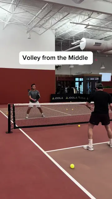 Pickleball Center Mass Volley Technique - TikTok