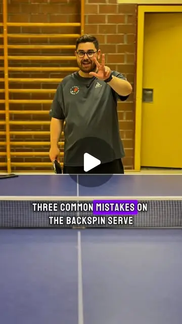 Backspin serve