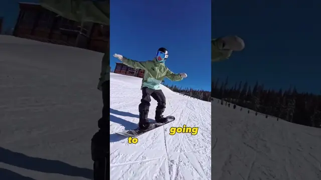 Frontside 180 for the win :) #snowboarding