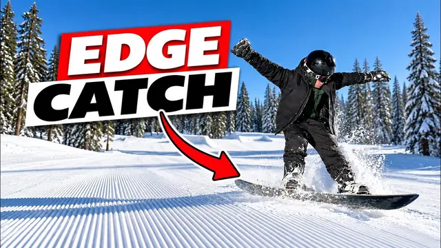 Teaching a Beginner Snowboarder to Stop Catching an Edge