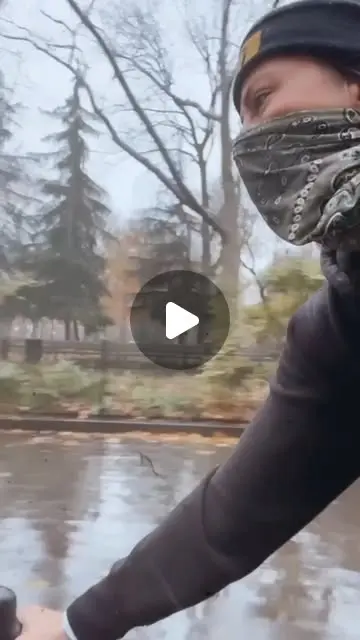 Cycling in the rain