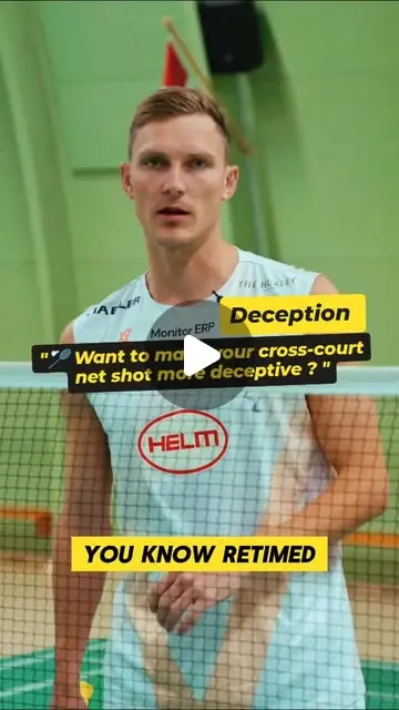 Cross court net shot