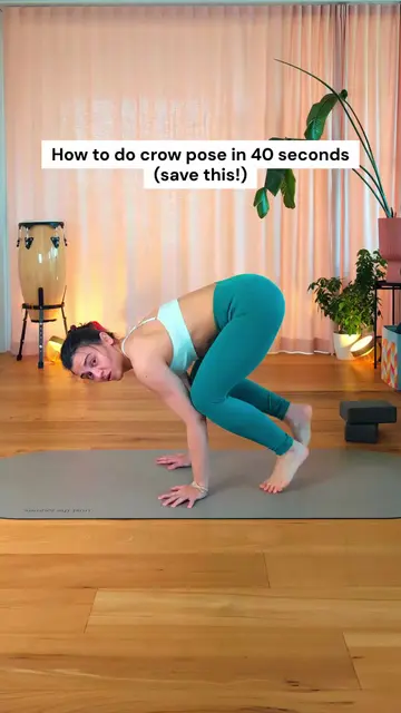 40-second crow pose tutorial for beginnersCrow pose is one of the 7 arm balances that anyone can learn in a few weeks. The most common thing I hear after people get their first cro