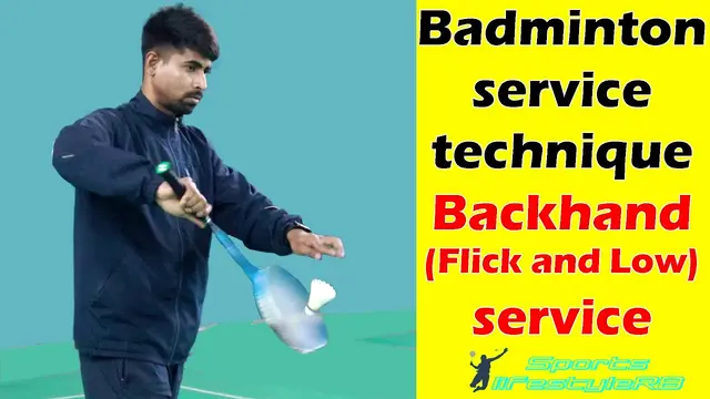 Badminton serve technique | backhand high and low service technique | How to serve in badminton ?