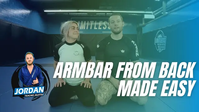 Arm Bar From Back Control (Kimura Seatbelt Armbar)