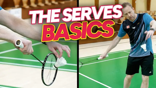 BADMINTON BASICS: Low Serve for Doubles & High Serve for Singles