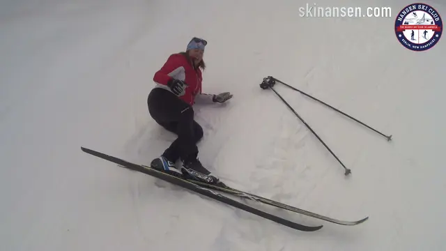 How to Get Up From A Fall When X-Country Skiing (Nansen Ski Club Lessons)