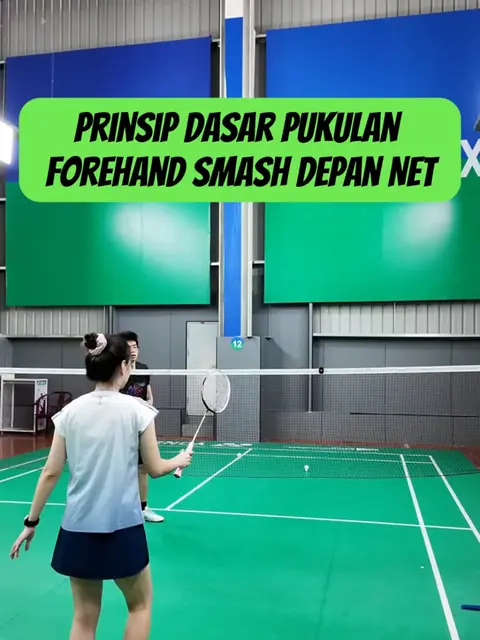 prinsip dasar pukulan forehand smash depan net #badminton #badmintonlover #badmintonindonesia #badmintontraining