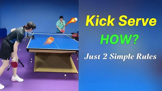 How to Serve a KICK Sidespin Topspin (2 Simple Rules)