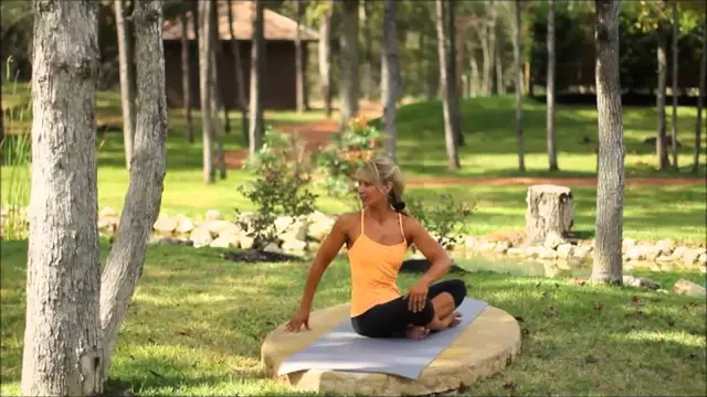 Yoga Seated Spinal Twist Pose