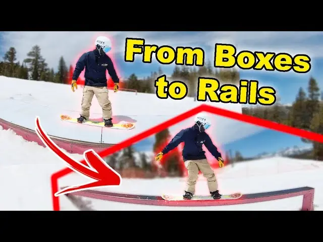 How to Transition from Snowboarding Boxes to Rails