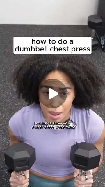 How to do a dumbbell chest press ✅✅✅ Comment ...