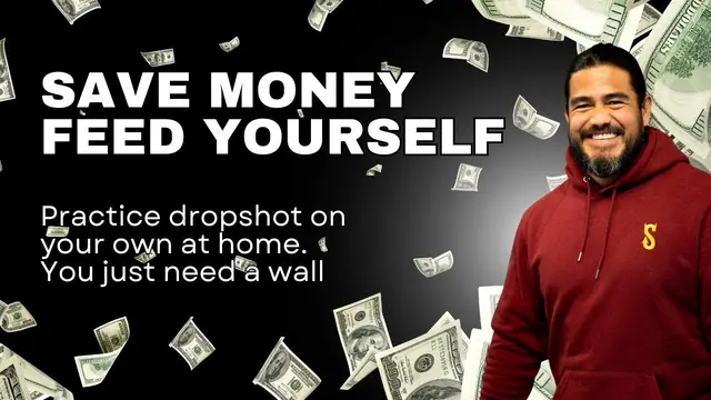 Practice drop shots at home with this Tasty Tip