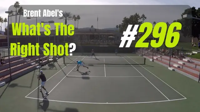 Tennis Doubles Strategy Shot Choice - Buy Time. WTRS? 296