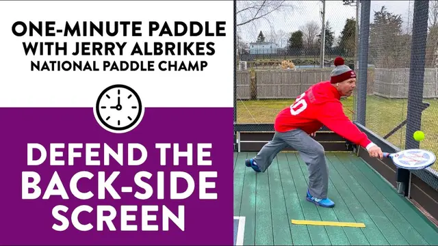 One-Minute Paddle — The Back-Side Screen (Backhand)