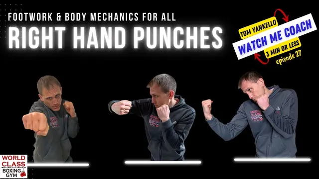 Footwork and Body Mechanics For Right Hand Punches