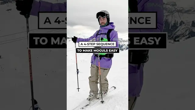 How to Ski Moguls in 4 Simple Steps #ski #skitips #skischool #mogulskiing