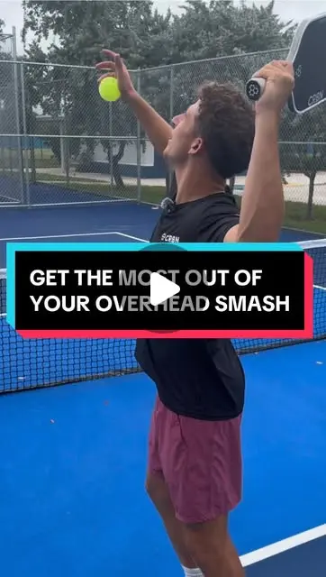 Get The Most Out Of your Overhead Smash in Pickleball! 1️⃣ Aim ...