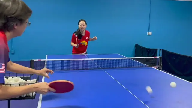 Three keys to execute a deceptive forehand push - Angela Guan
